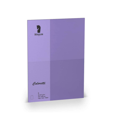 Briefkarte HD A6 5ST lila