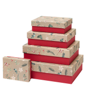 Weihnachtlicher Geschenkkarton Merry