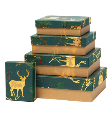 Weihnachtlicher Geschenkkarton Christmas