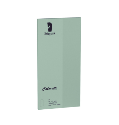 Briefkarten 220703567 Din lang Hoch doppelt 225g eucalyptus