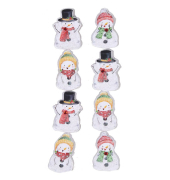 Weihnachtsetikett Schneem&auml;nner