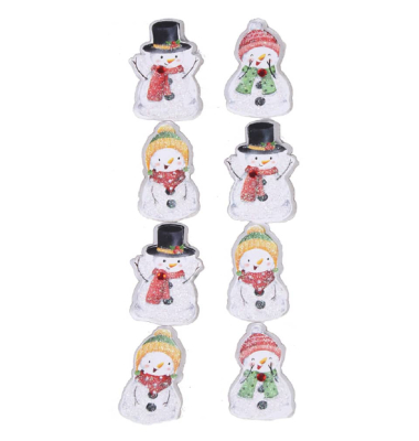 Weihnachtsetikett Schneem&auml;nner