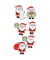 Weihnachtsetikett Santa Claus