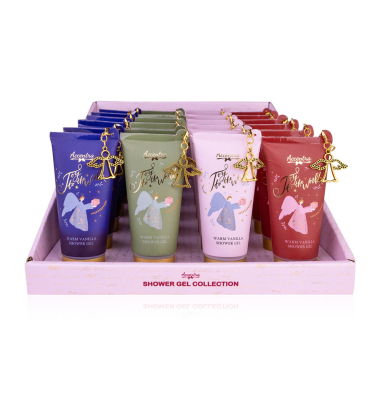 Duschgel 8163463 ANGEL, vanille, 60 ml, Tube mit Charm-Anh&auml;nger