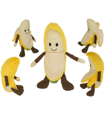 Pl&uuml;schfigur Banane sch&auml;lbar