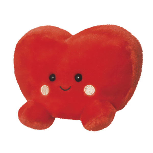 Aurora, 61513, Palm Pals Amore Herz, 13cm, Eco-Friendly Plüschtier, Rot