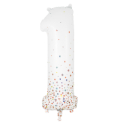 Folienballon Zahl 1 rosegold 86cm