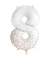 Folienballon Zahl 8 rosegold 86cm