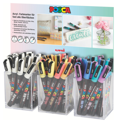 Pigmentmarker pastell sortiert