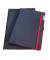 Notizbuch CO662, Conceptum, schwarz/rot, A5, kariert, 80g, 97 Blatt / 194 Seiten