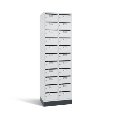 Verteilerschrank 2Abteil je11F&auml; h.grau