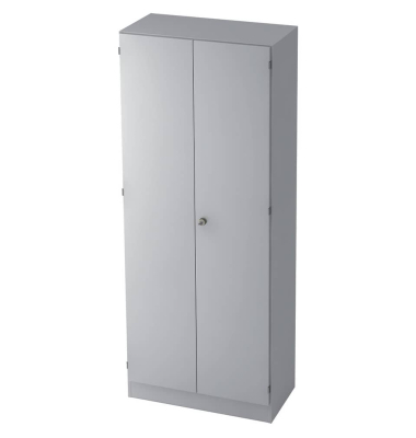 Garderobenschrank 1 Boden 5OH Solid grau