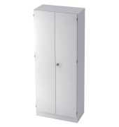 Garderobenschrank 1Boden 5OH Solid wei&szlig;