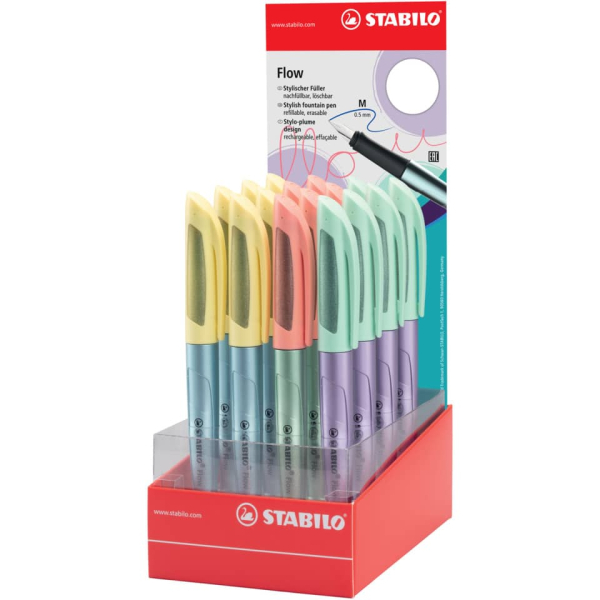 16 Stück Stabilo Füllhalter Flow COSMETIC sortiert  Stabilo