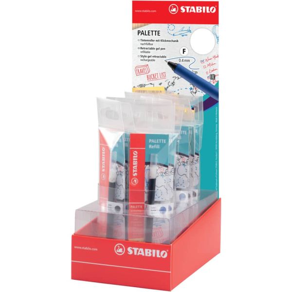 20 Stück Stabilo Gelmine Palette F sortiert  Stabilo