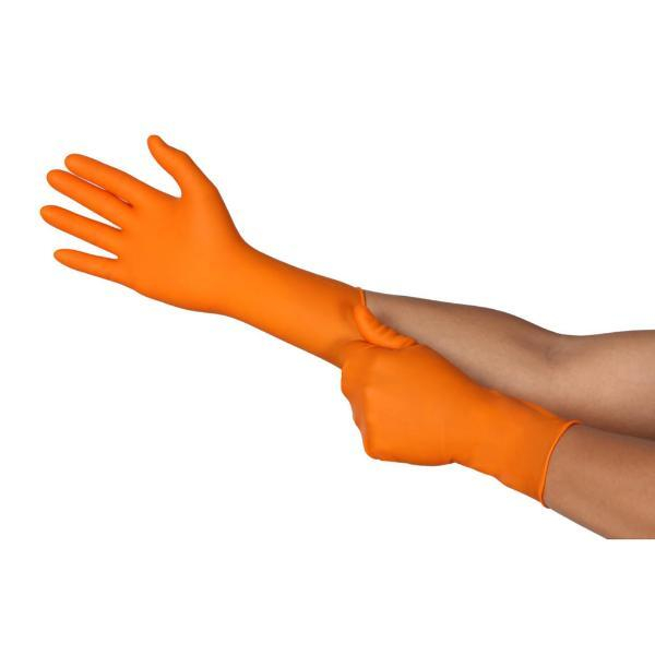 Ansell Chemikalienschutzhandschuhe, orange 0076490705388 Ansell 30 Stück