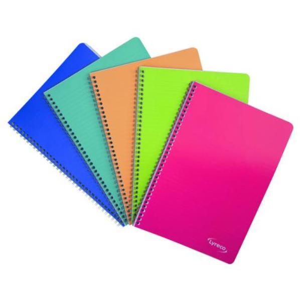Alpedia Notizbuch 25449, Lyreco Polycolor - Serie, farbig sortiert, A4, liniert, 80g, 50 Blatt / 100 Seiten 3662168058698 Alpedia 5 Stück