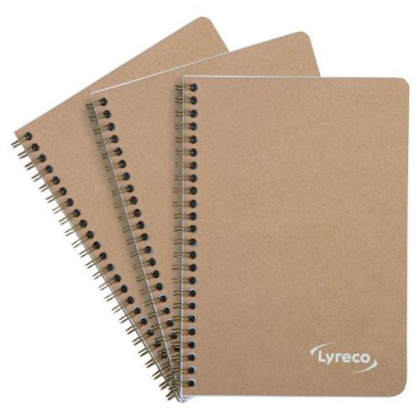 Alpedia Notizbuch 25457, Lyreco Kraft - Cover - Serie, natur, A5, liniert, 80g, 40 Blatt / 80 Seiten 3662168058728 Alpedia 3 Stück