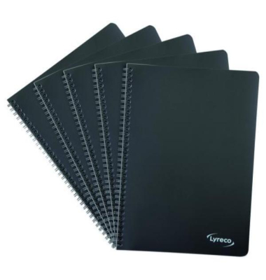 Notizbuch 25456, Polydesign, schwarz, A4, liniert, 80g, 50 Blatt / 100 Seiten