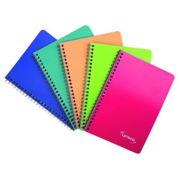 Alpedia Notizbuch 25450, Lyreco Polycolor - Serie, farbig sortiert, A5, liniert, 80g, 50 Blatt / 100 Seiten 3662168058766 Alpedia 5 Stück