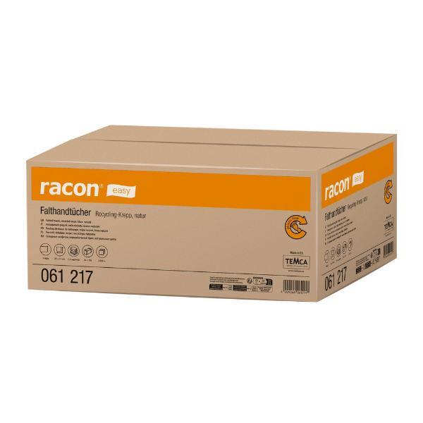 Temca Falthandtücher Racon Easy 061217-05, 25x31cm, 1-lagig, Zickzack (V-Falz), weiß, Recyclingpapier 4000000004745 Temca 24 Stück