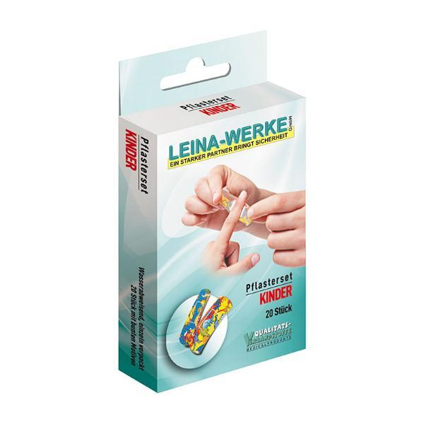 Leina-Werke Wundpflaster Kinder 75401, 20 Stück, Maße sortiert, mit Motiven 4011166754016 Leina-Werke