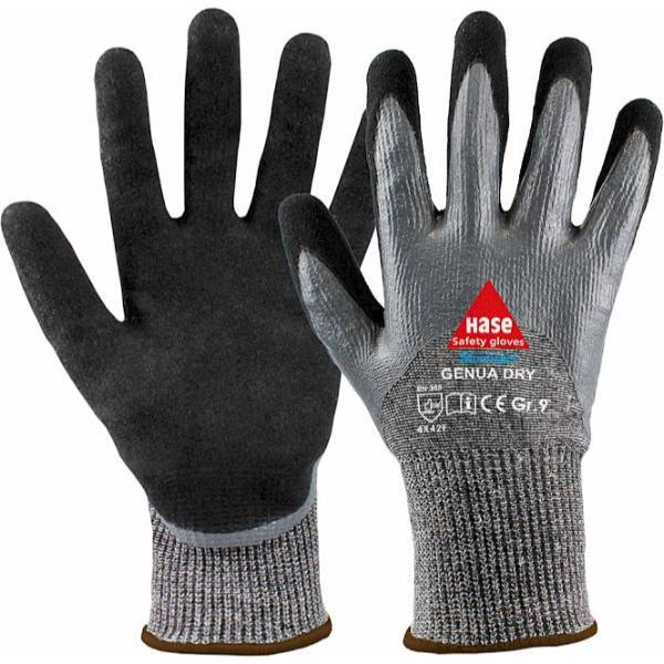 10 Stück Hase Schnittschutzhandschuhe, schwarz/grau 4018949508583 Hase