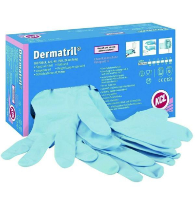Chemikalienschutzhandschuhe, blau, Gr&ouml;&szlig;e 11