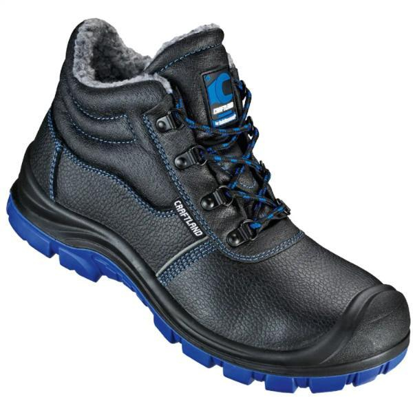 Craftland - felin Winterschnürstiefel Gr40 ® Schwarz Blau en iso 20345 S3 src