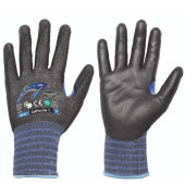 Schnittschutzhandschuhe, grau/schwarz, Gr&ouml;&szlig;e 6