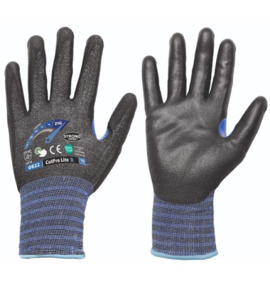 Schnittschutzhandschuhe, grau/schwarz, Gr&ouml;&szlig;e 10