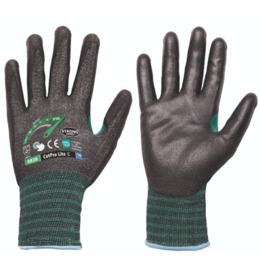 Schnittschutzhandschuhe, grau/schwarz, Gr&ouml;&szlig;e 11