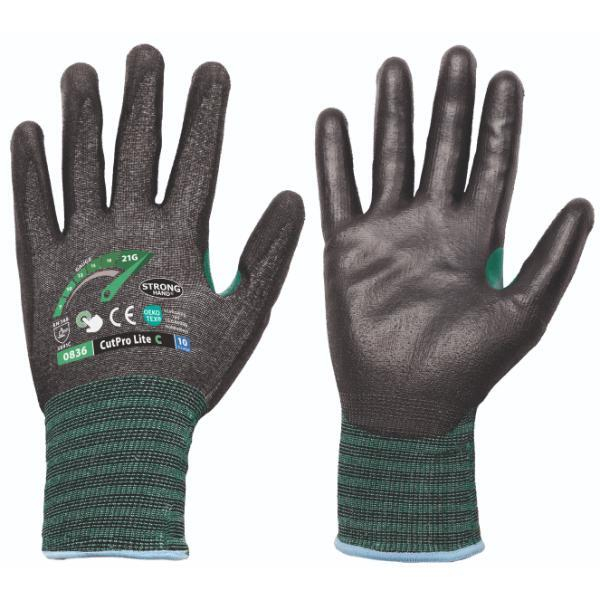 12 Stück Stronghand Schnittschutzhandschuhe, grau/schwarz 4025888426427 Stronghand
