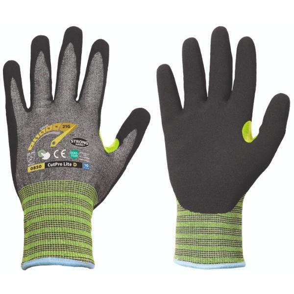12 Stück Stronghand Schnittschutzhandschuhe, grau/schwarz 4025888426519 Stronghand