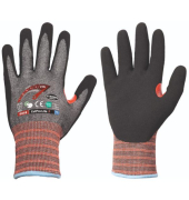 Schnittschutzhandschuhe, grau/schwarz