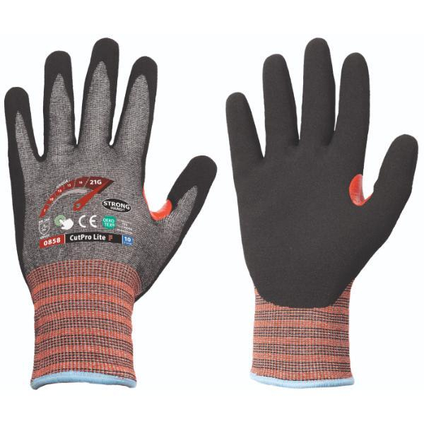 12 Stück Stronghand Schnittschutzhandschuhe, grau/schwarz 4025888426847 Stronghand