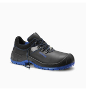 Sicherheitshalbschuhe, schwarz/blau