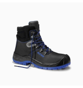 Stiefel, schwarz/blau, Gr&ouml;&szlig;e 38