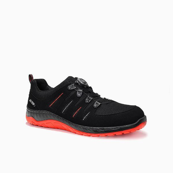 Sicherheitsschuh maddox boa® black-red Low esd S3 mit Schnellverschluss Größe 41 - Elten