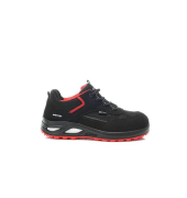 Sicherheitshalbschuhe, schwarz/rot, Gr&ouml;&szlig;e 36