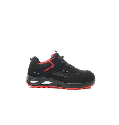 Sicherheitshalbschuhe, schwarz/rot, Gr&ouml;&szlig;e 38