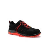 Sicherheitshalbschuhe, schwarz/rot, Gr&ouml;&szlig;e 35