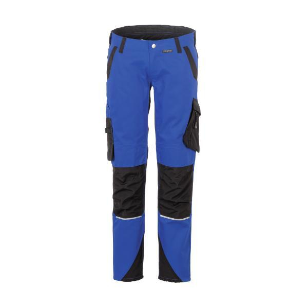 Planam - Damen Bundhose Norit kornblumenblau schwarz Größe 38 - blau