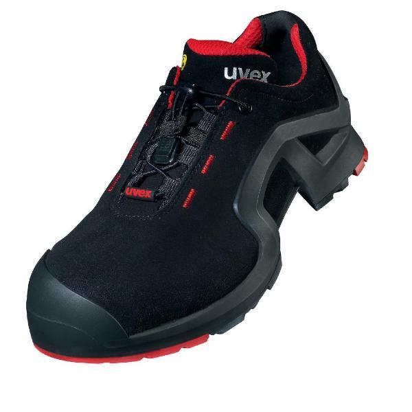 uvex 1 support 8516250 ESD Sicherheitshalbschuh S3 Schuhgröße (EU) 50 Rot-Schwarz 1 Paar