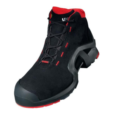 Sicherheitsschuhe, S3 SRC, schwarz/rot, Weite 11