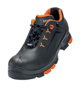 Sicherheitshalbschuhe, schwarz/orange, Gr&ouml;&szlig;e 45