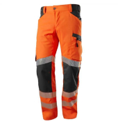 Arbeitshose, warnorange/anthrazit, Gr&ouml;&szlig;e 48