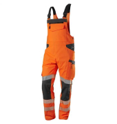 Latzhose, warnorange/anthrazit, Gr&ouml;&szlig;e 56/58