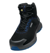 Sicherheitsstiefel, schwarz/blau