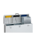 Wertstoffsammelbeh&auml;lter WSS 108 21264, 3x65 Liter, rechteckig, lichtgrau